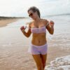 Mesh soft frill micro skirt